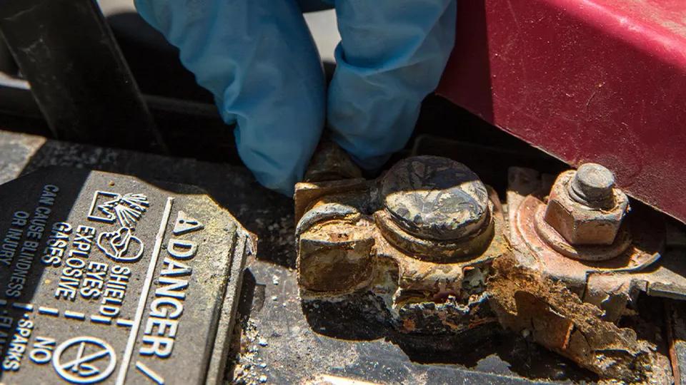 Corrosion on Battery Terminals